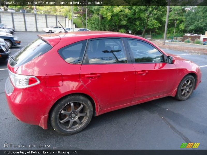 Lightning Red / Carbon Black 2008 Subaru Impreza WRX Wagon