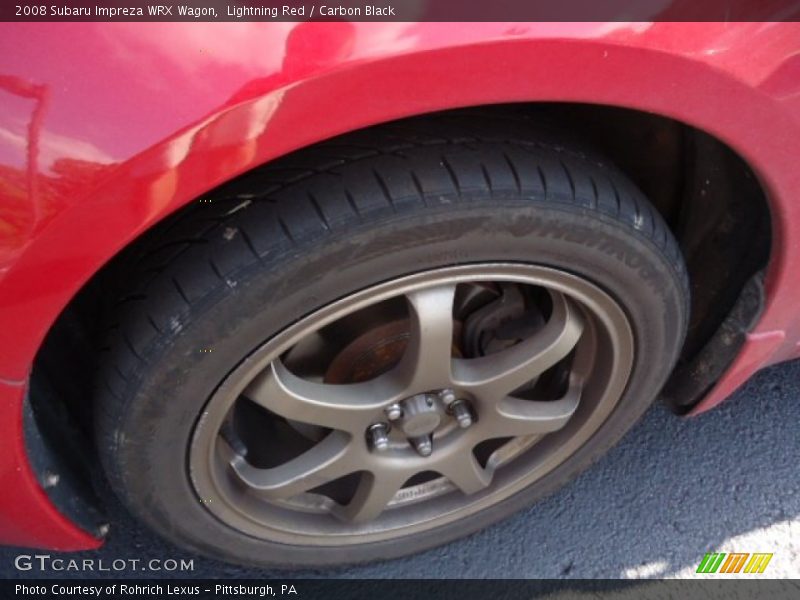 Lightning Red / Carbon Black 2008 Subaru Impreza WRX Wagon
