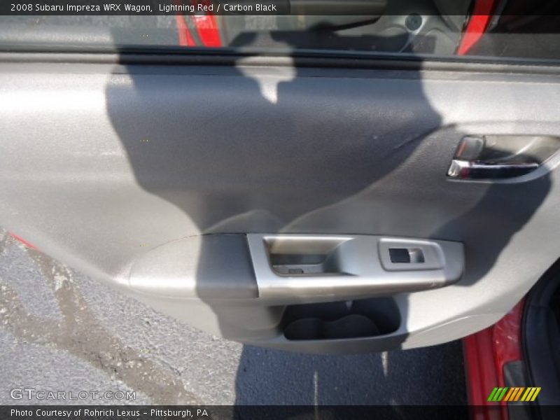 Lightning Red / Carbon Black 2008 Subaru Impreza WRX Wagon