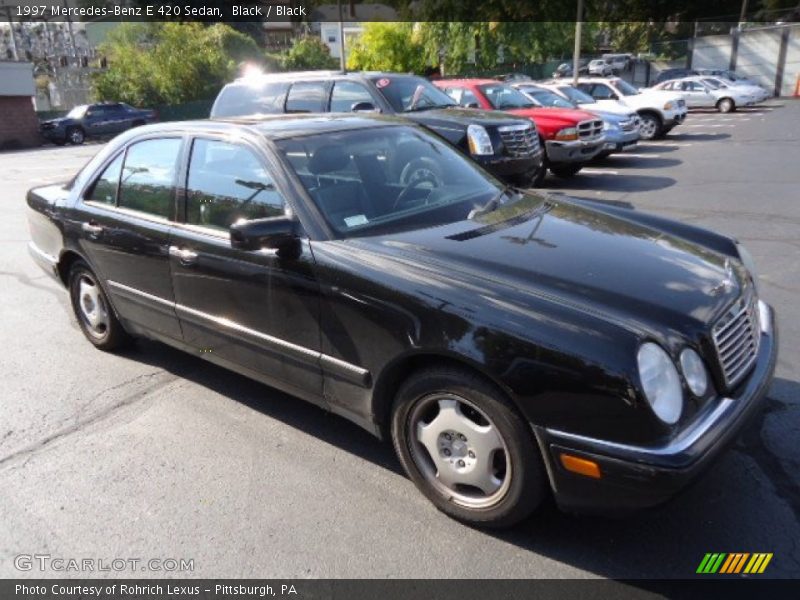 Black / Black 1997 Mercedes-Benz E 420 Sedan