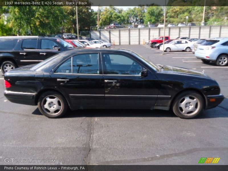 Black / Black 1997 Mercedes-Benz E 420 Sedan