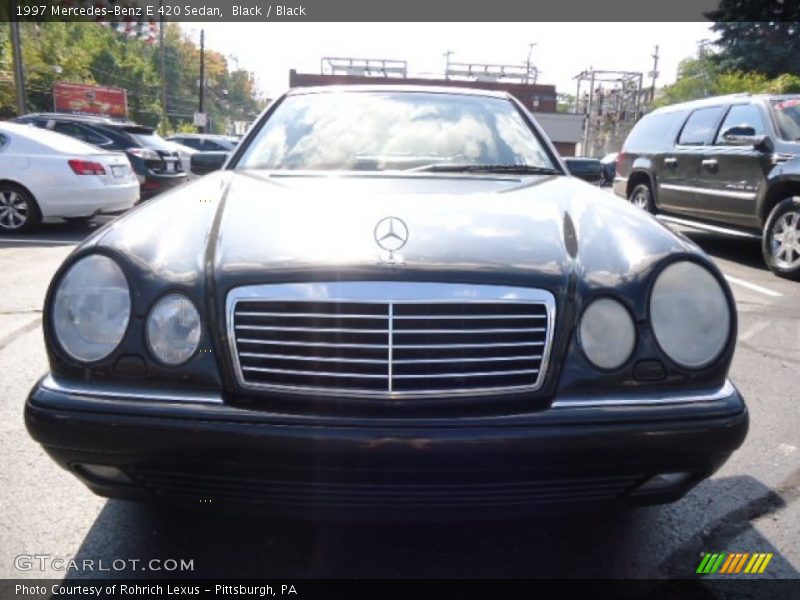 Black / Black 1997 Mercedes-Benz E 420 Sedan