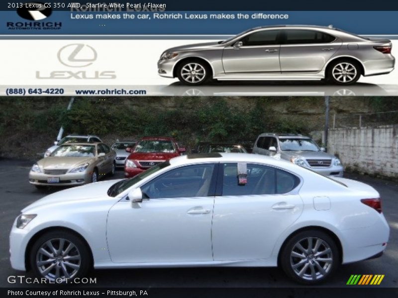 Starfire White Pearl / Flaxen 2013 Lexus GS 350 AWD