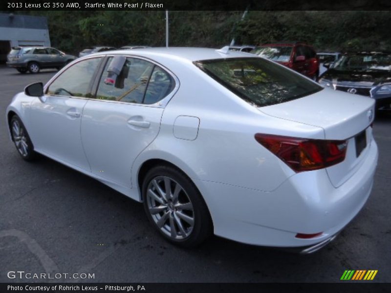 Starfire White Pearl / Flaxen 2013 Lexus GS 350 AWD