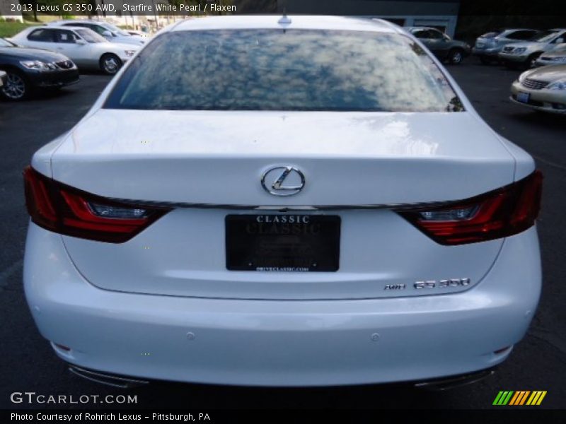 Starfire White Pearl / Flaxen 2013 Lexus GS 350 AWD