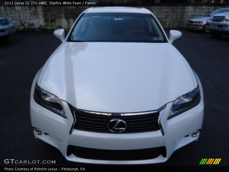 Starfire White Pearl / Flaxen 2013 Lexus GS 350 AWD