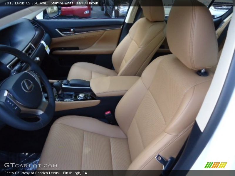 Starfire White Pearl / Flaxen 2013 Lexus GS 350 AWD