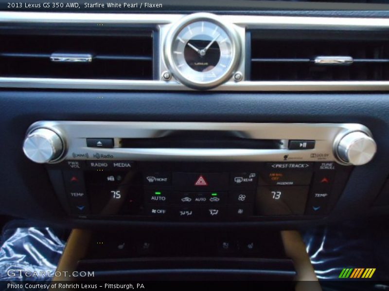 Starfire White Pearl / Flaxen 2013 Lexus GS 350 AWD