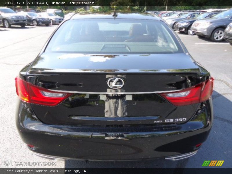 Obsidian Black / Cabernet 2013 Lexus GS 350 AWD