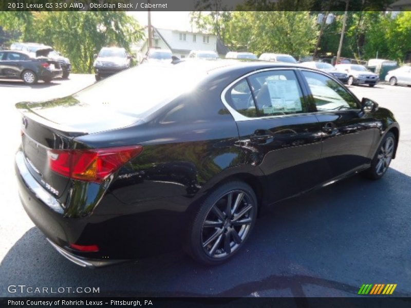 Obsidian Black / Cabernet 2013 Lexus GS 350 AWD