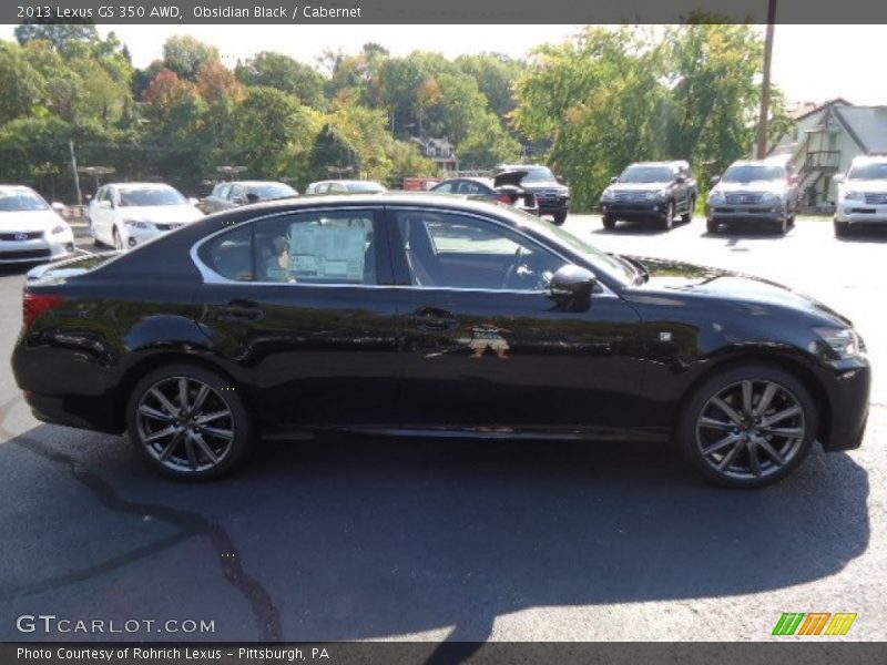 Obsidian Black / Cabernet 2013 Lexus GS 350 AWD
