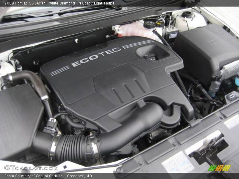 White Diamond Tri Coat / Light Taupe 2009 Pontiac G6 Sedan