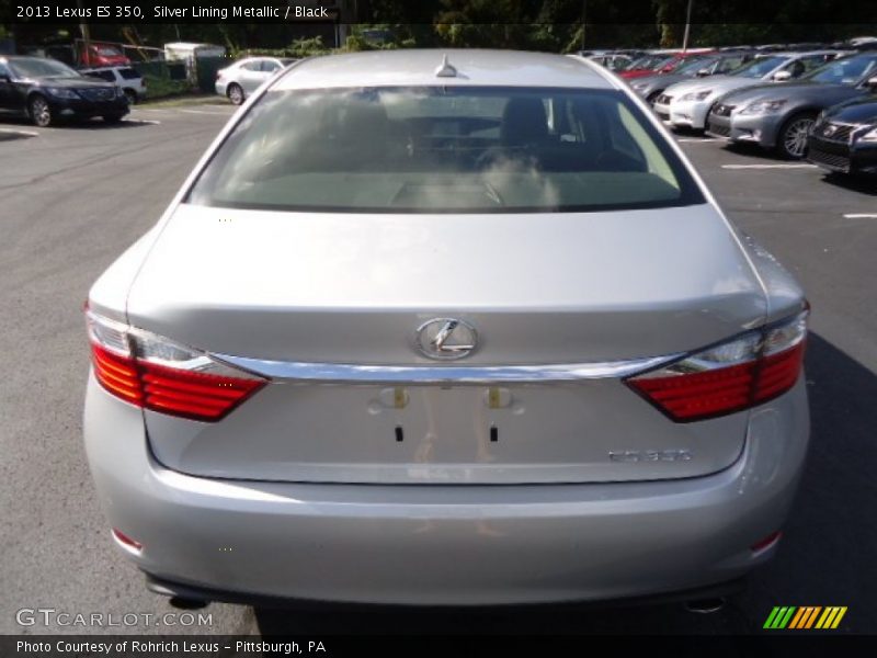 Silver Lining Metallic / Black 2013 Lexus ES 350
