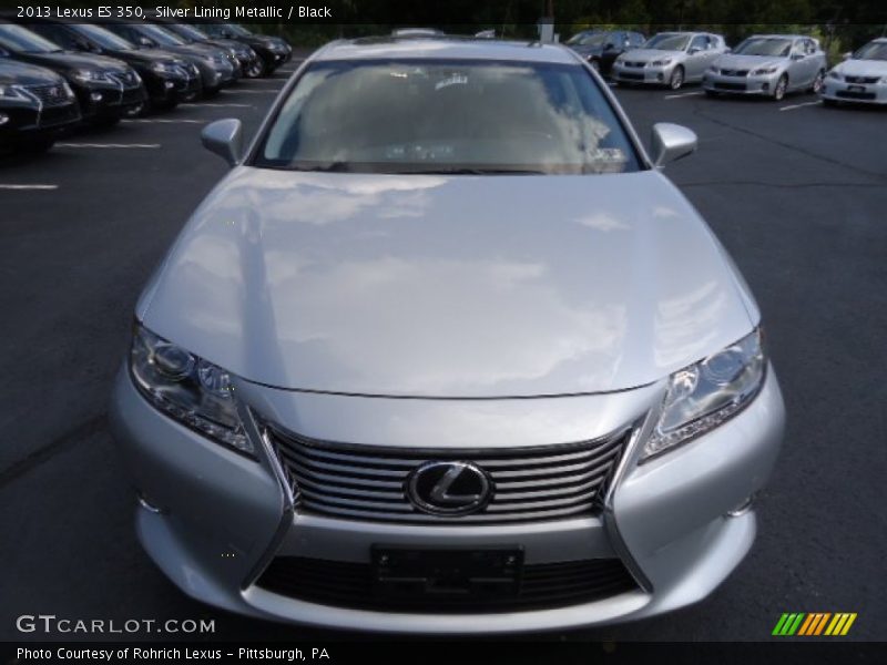 Silver Lining Metallic / Black 2013 Lexus ES 350