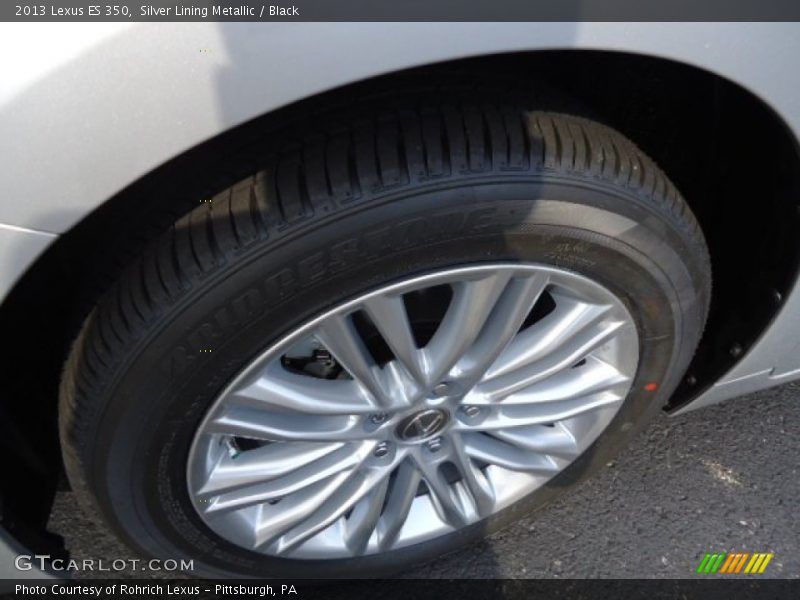 Silver Lining Metallic / Black 2013 Lexus ES 350