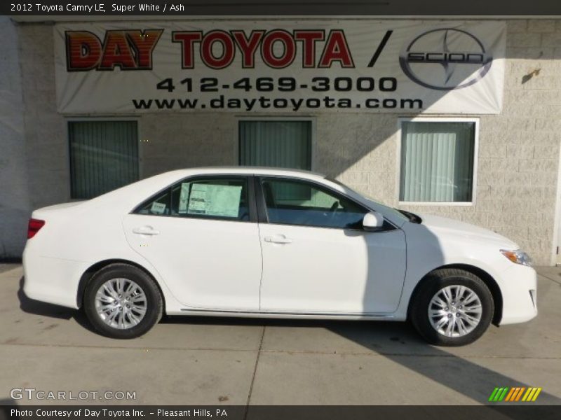 Super White / Ash 2012 Toyota Camry LE