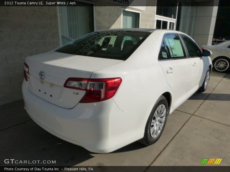 Super White / Ash 2012 Toyota Camry LE