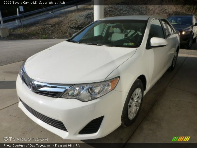 Super White / Ash 2012 Toyota Camry LE