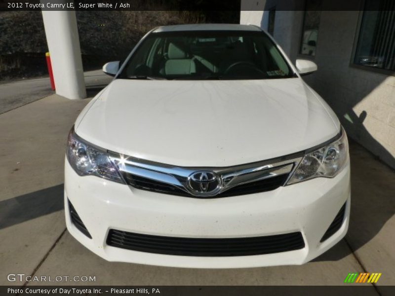Super White / Ash 2012 Toyota Camry LE