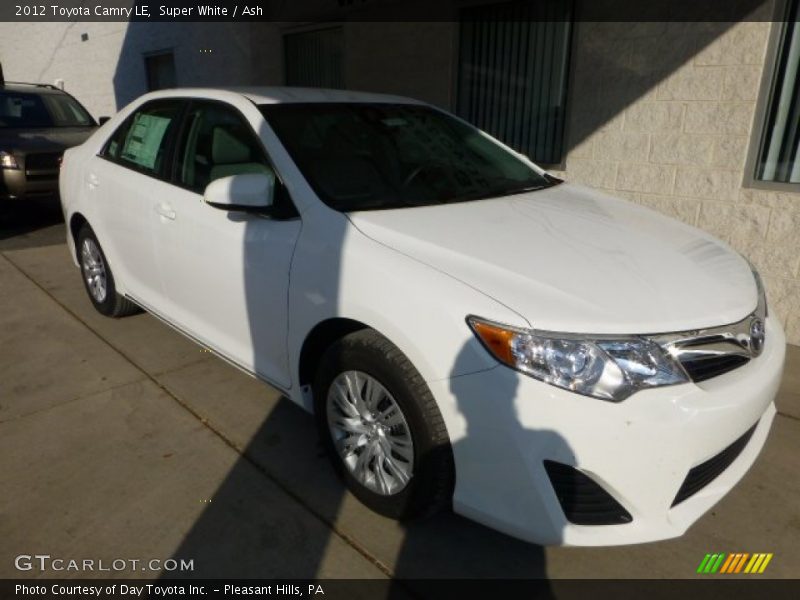 Super White / Ash 2012 Toyota Camry LE