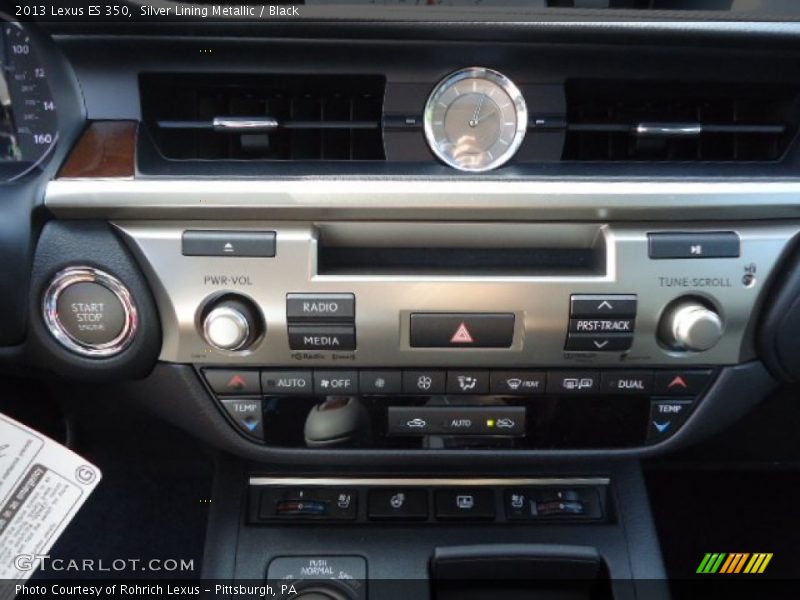 Silver Lining Metallic / Black 2013 Lexus ES 350