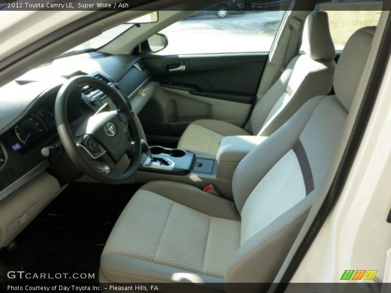 Super White / Ash 2012 Toyota Camry LE