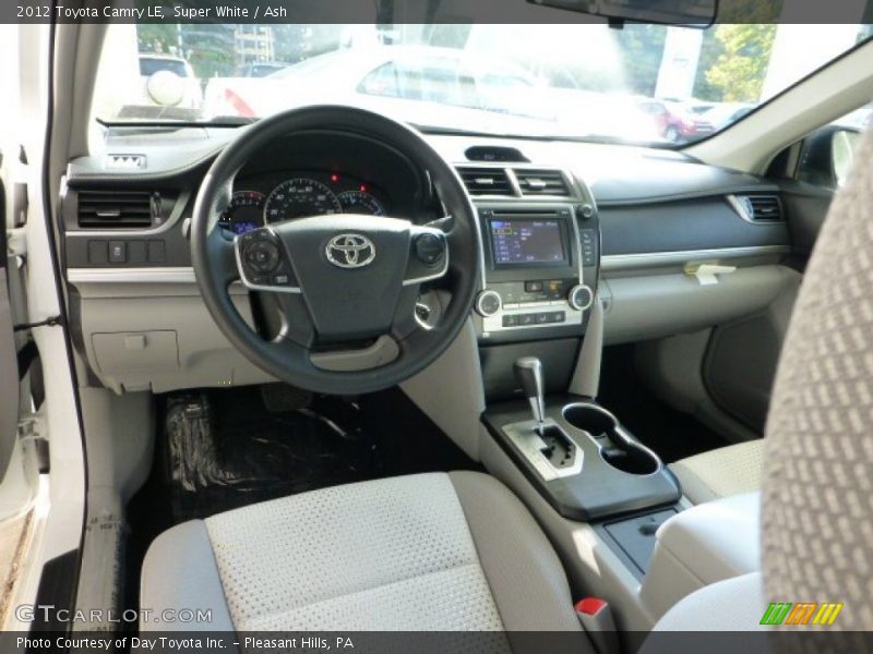 Super White / Ash 2012 Toyota Camry LE