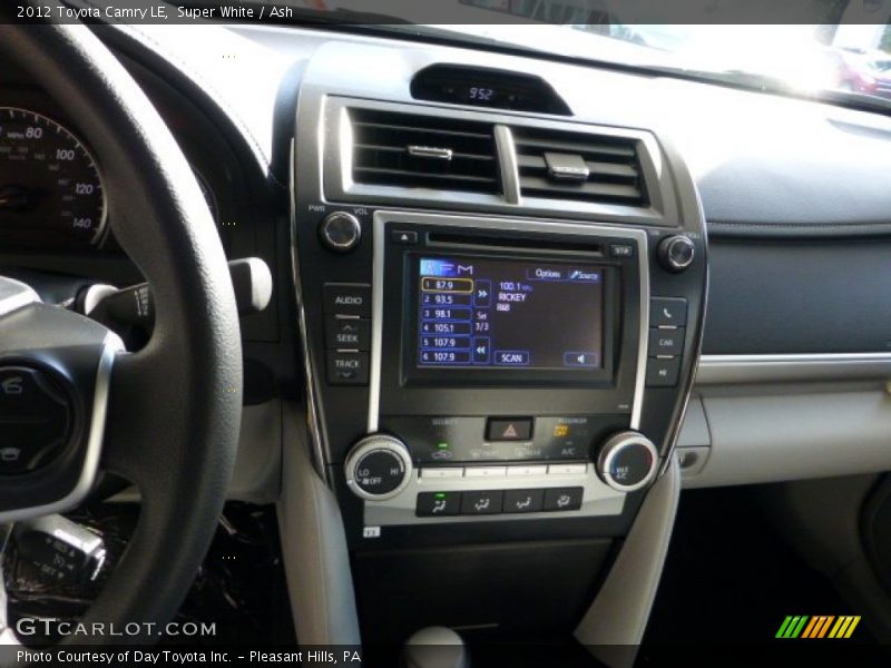 Super White / Ash 2012 Toyota Camry LE