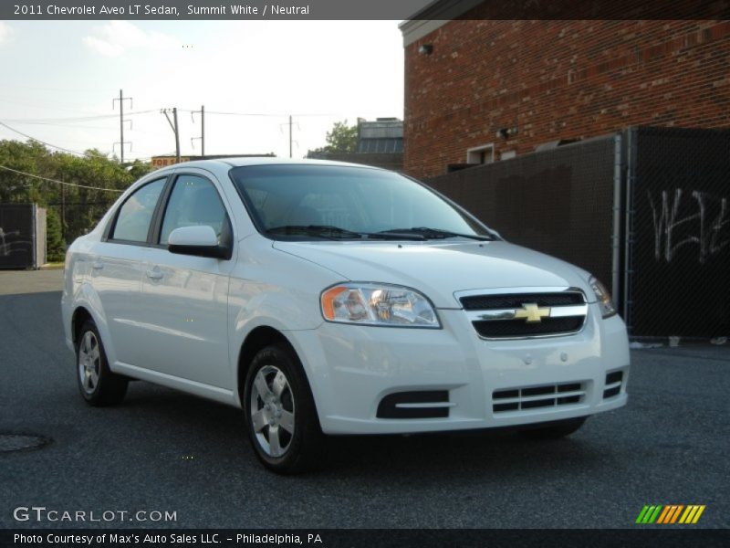 Summit White / Neutral 2011 Chevrolet Aveo LT Sedan