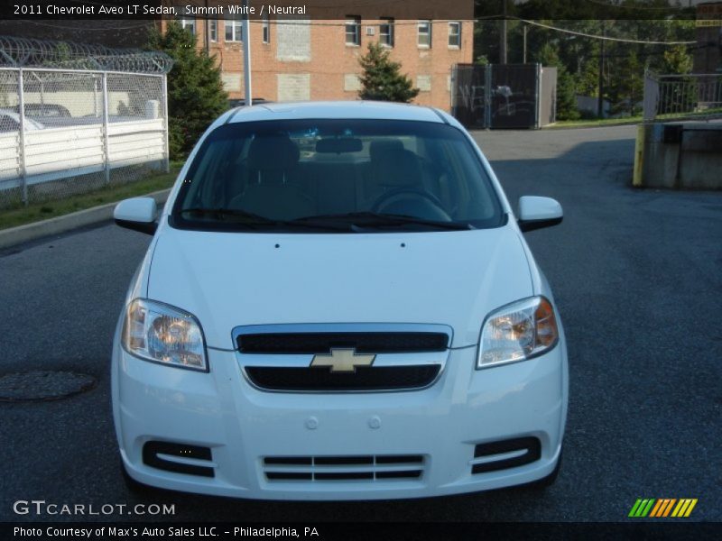 Summit White / Neutral 2011 Chevrolet Aveo LT Sedan