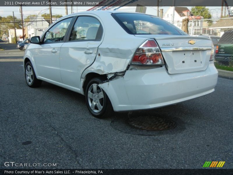 Summit White / Neutral 2011 Chevrolet Aveo LT Sedan