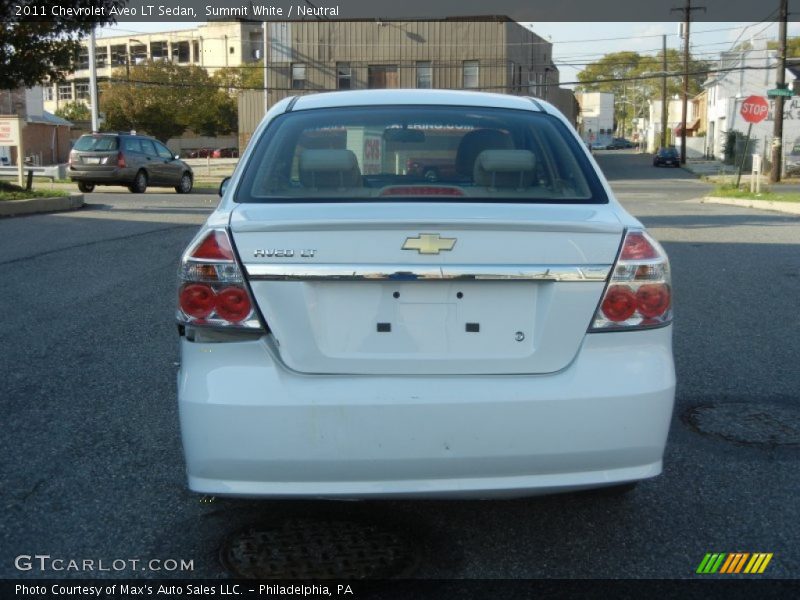 Summit White / Neutral 2011 Chevrolet Aveo LT Sedan