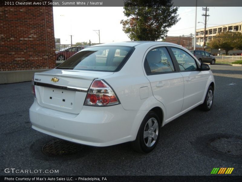 Summit White / Neutral 2011 Chevrolet Aveo LT Sedan