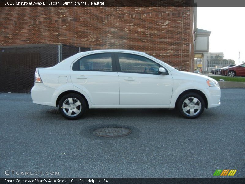 Summit White / Neutral 2011 Chevrolet Aveo LT Sedan