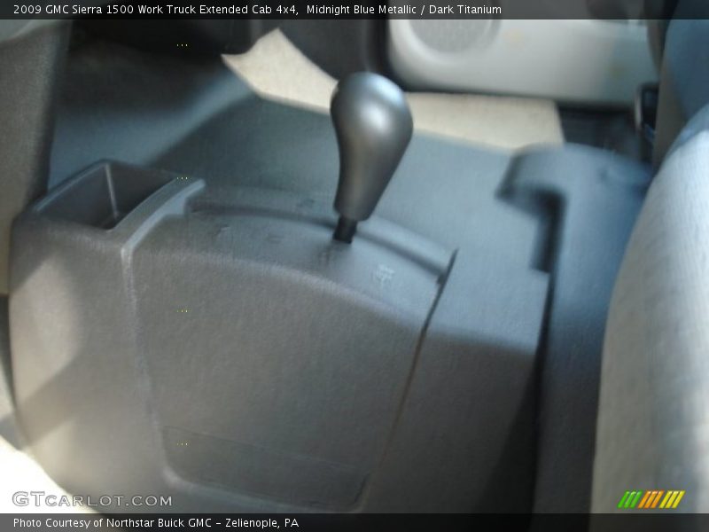Midnight Blue Metallic / Dark Titanium 2009 GMC Sierra 1500 Work Truck Extended Cab 4x4