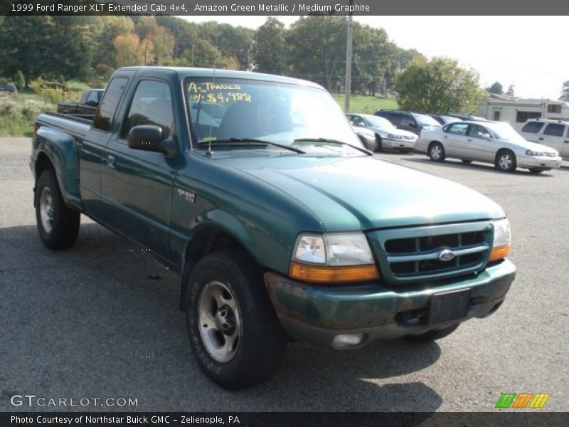 Amazon Green Metallic / Medium Graphite 1999 Ford Ranger XLT Extended Cab 4x4