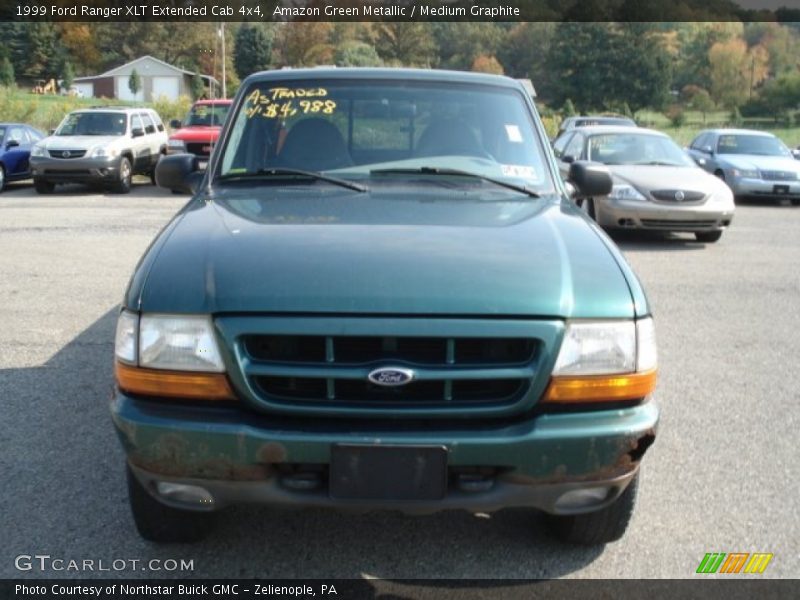 Amazon Green Metallic / Medium Graphite 1999 Ford Ranger XLT Extended Cab 4x4