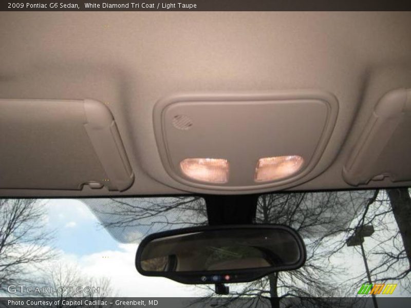 White Diamond Tri Coat / Light Taupe 2009 Pontiac G6 Sedan