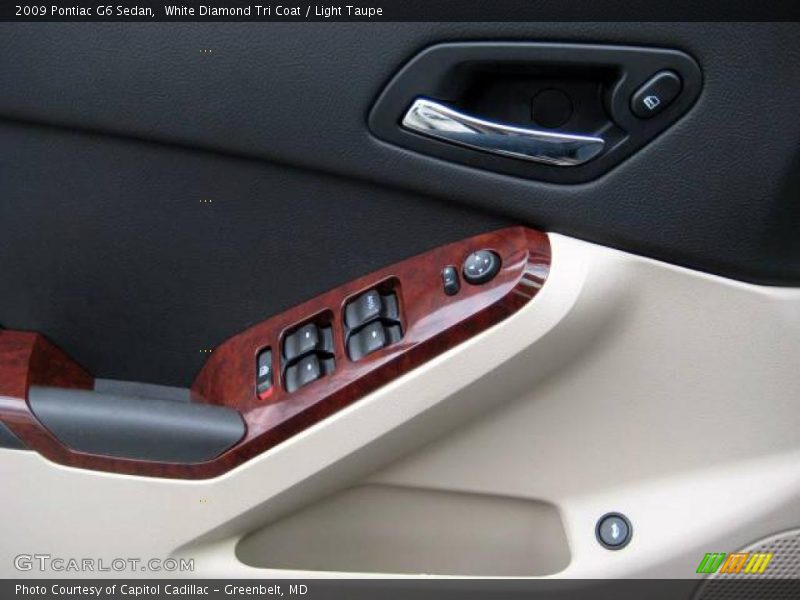 White Diamond Tri Coat / Light Taupe 2009 Pontiac G6 Sedan