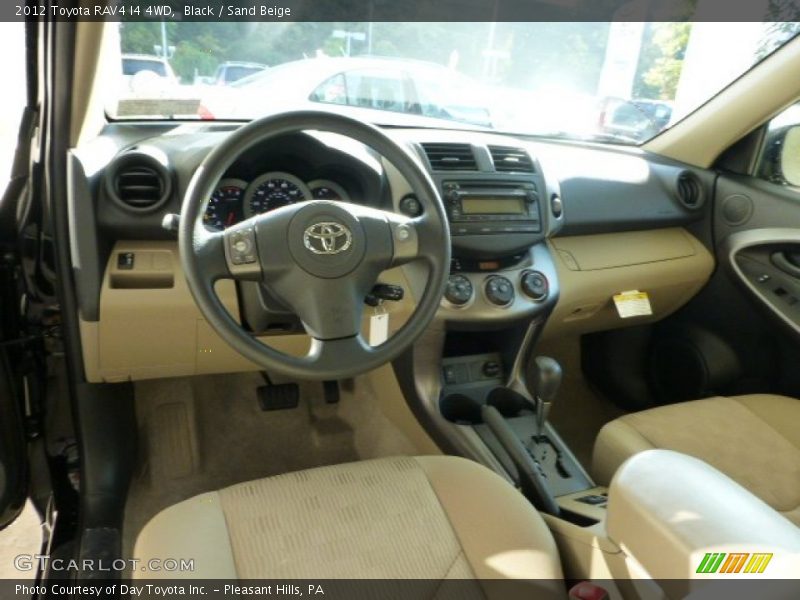 Black / Sand Beige 2012 Toyota RAV4 I4 4WD