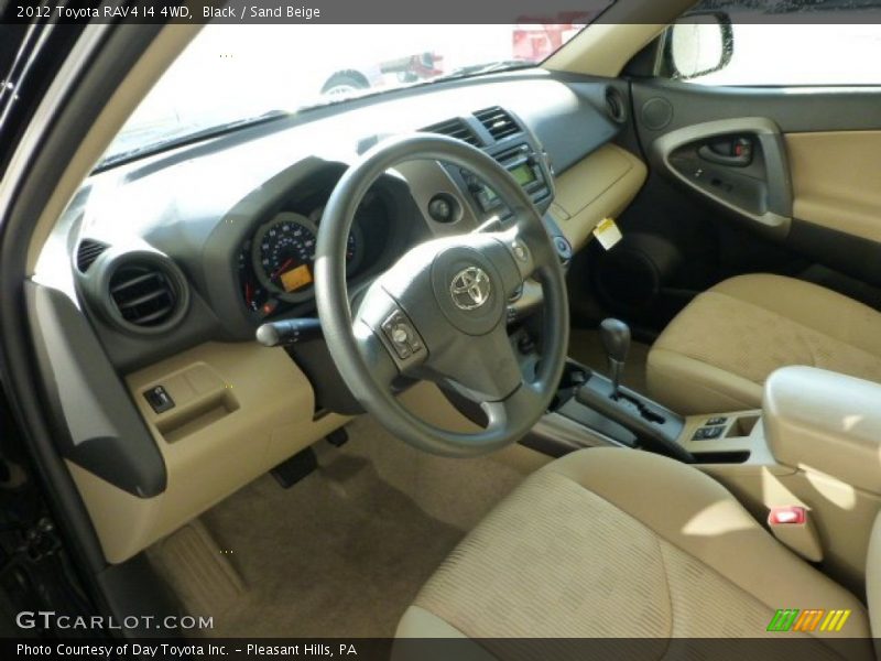 Black / Sand Beige 2012 Toyota RAV4 I4 4WD