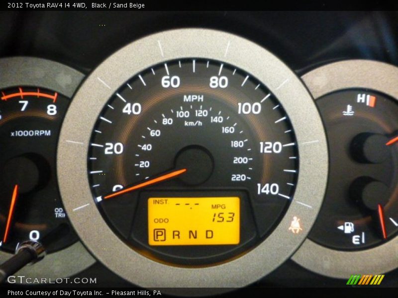 Black / Sand Beige 2012 Toyota RAV4 I4 4WD