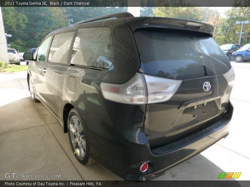 Black / Dark Charcoal 2013 Toyota Sienna SE