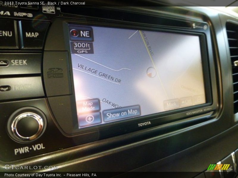 Black / Dark Charcoal 2013 Toyota Sienna SE