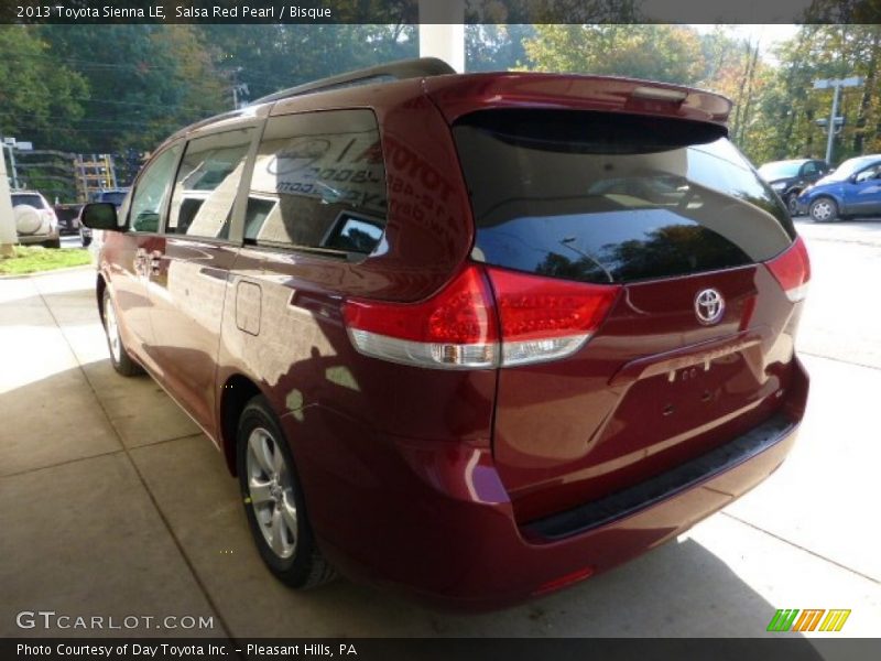 Salsa Red Pearl / Bisque 2013 Toyota Sienna LE