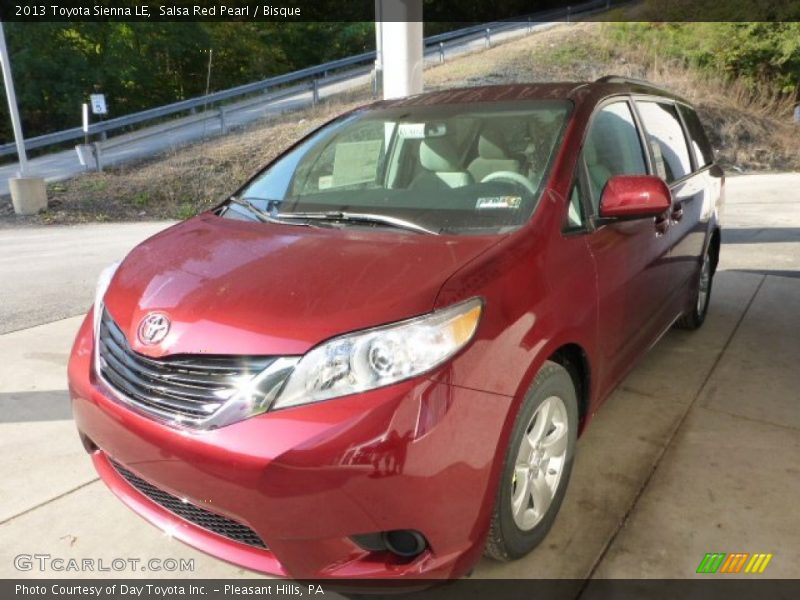 Salsa Red Pearl / Bisque 2013 Toyota Sienna LE