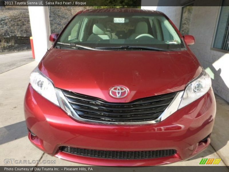 Salsa Red Pearl / Bisque 2013 Toyota Sienna LE