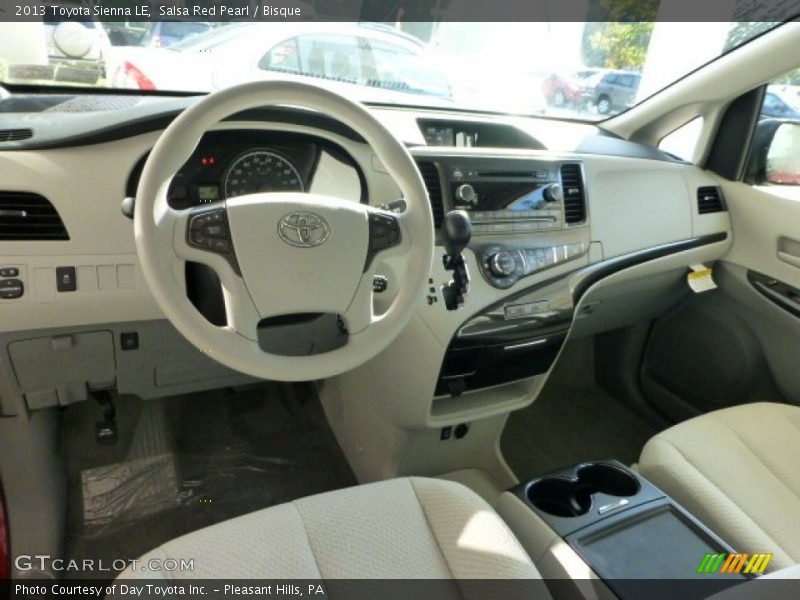 Salsa Red Pearl / Bisque 2013 Toyota Sienna LE