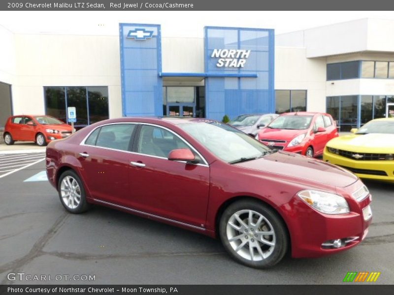 Red Jewel / Cocoa/Cashmere 2009 Chevrolet Malibu LTZ Sedan