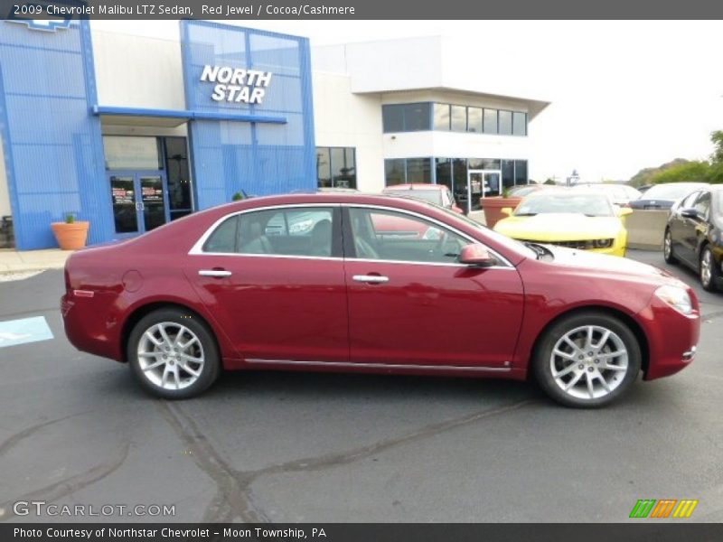 Red Jewel / Cocoa/Cashmere 2009 Chevrolet Malibu LTZ Sedan